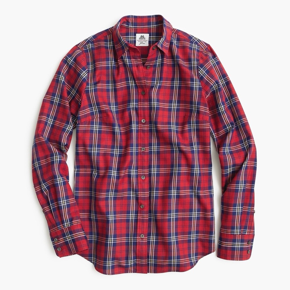 J.Crew Thomas mason festive plaid EUC